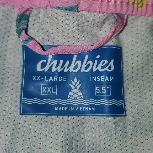 Chubbies The Quick Dips 5.5" Swim Trunks with Liner Shorts Mens Size XXL NWT - Picture 11 of 13